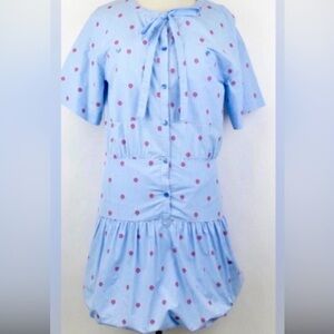 BOUTIQUE MOSCHINO Blue/White Stripe Cotton Mini Dress /various sizes